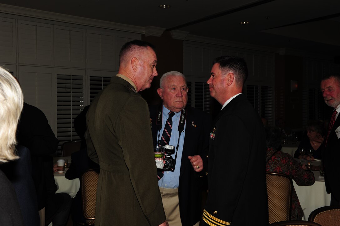 Assistant Commandant of the Marine Corps General Joseph F. Dunford greets guests at the 60th Anniversary of the Marine Special Basic Course in San Diego, Ca on Feb 8, 2012. (Official Marine Corps Photo By Corporal Scott R Picklesimer/Released)